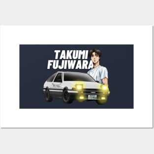 Takumi Fujiwara Initial d Posters and Art